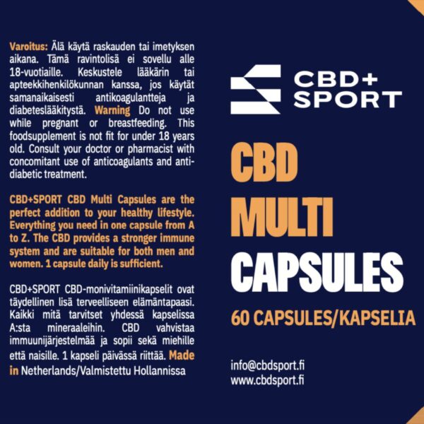 CBD Monivitamiini lisätiedot