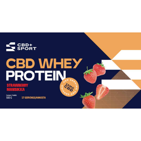 CBD Whey Proteiini Mansikka